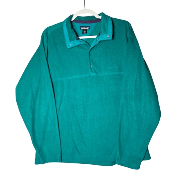 Vintage 90s Patagonia 1/4 Snap Fleece Pullover Size Medium - Picture 1 of 6